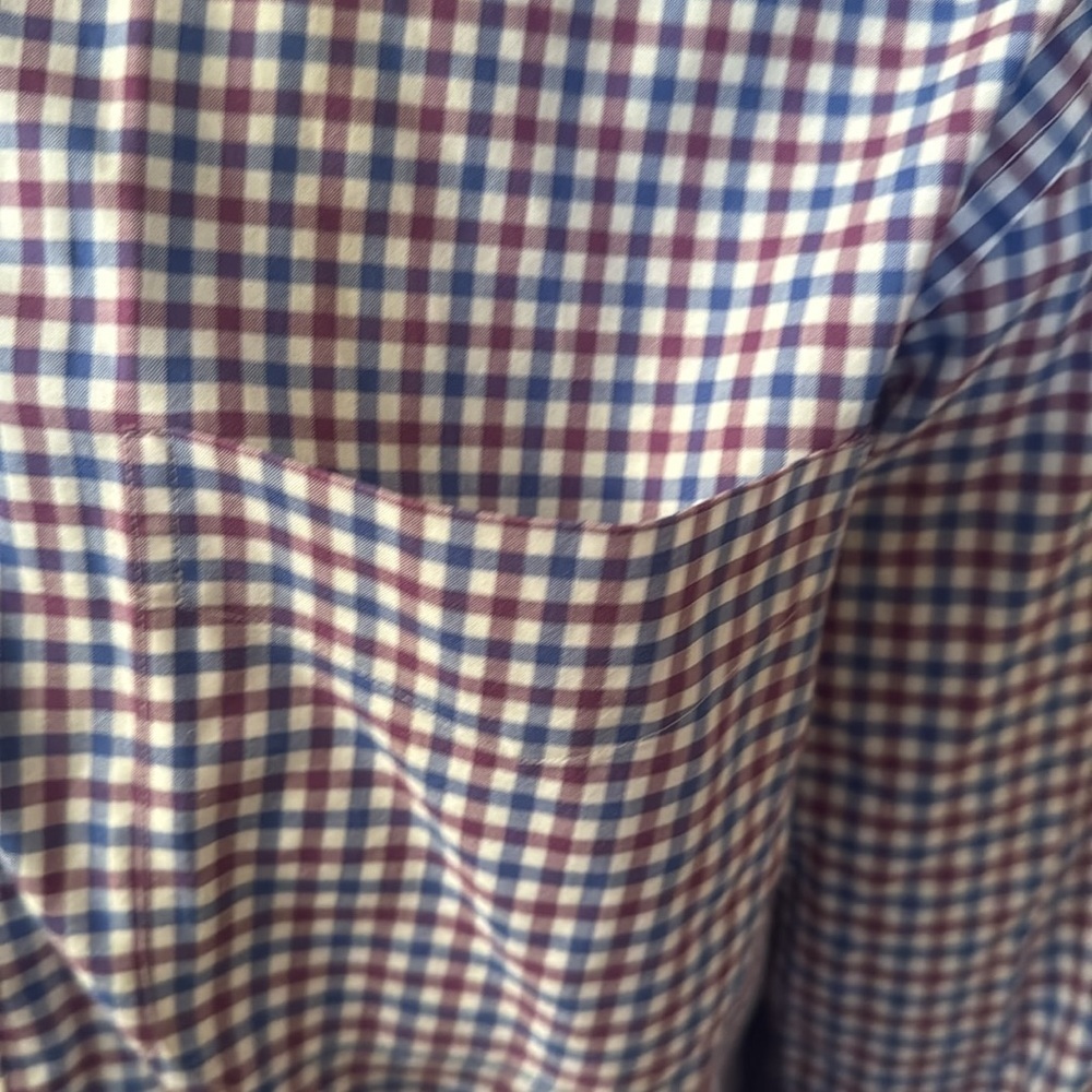 Ralph Lauren Men's Purple button down Checkered Shirt EA022 - Picture 6 of 7